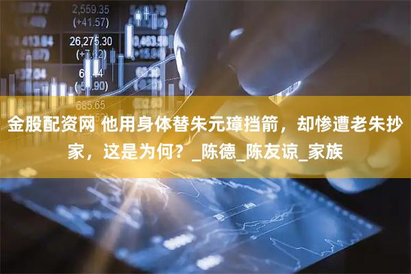 金股配资网 他用身体替朱元璋挡箭，却惨遭老朱抄家，这是为何？_陈德_陈友谅_家族